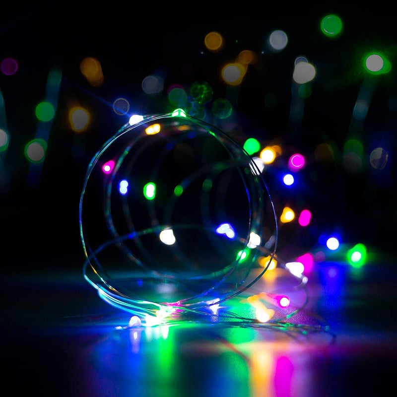 XINKAITE Waterproof LED String Lights - Fairy Starry Lights for Indoor & Outdoor DIY Decoration, Home Parties, Christmas Holiday (10FT/3Meters, Multicolor) - Image 2